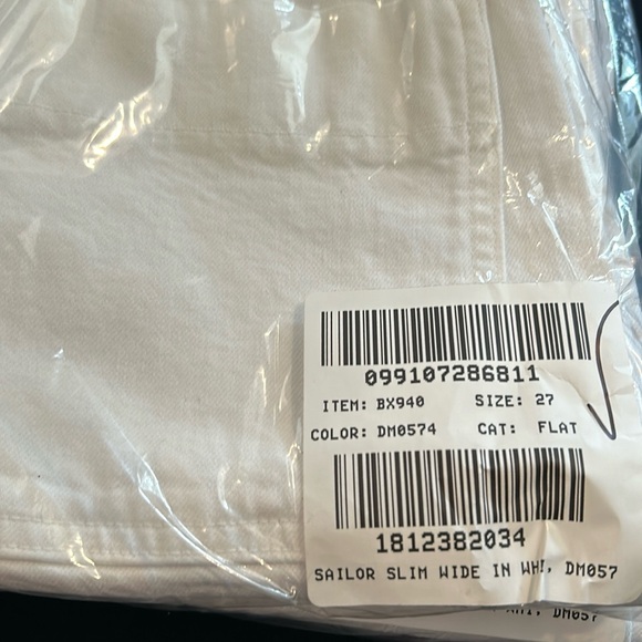 NWT J. Crew Sailor slim wide-leg jean in white - Picture 16 of 16